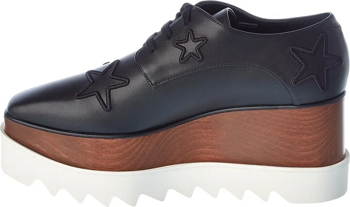 Stella Mccartney Elyse Star Embroidered Platform Oxford - Image 2