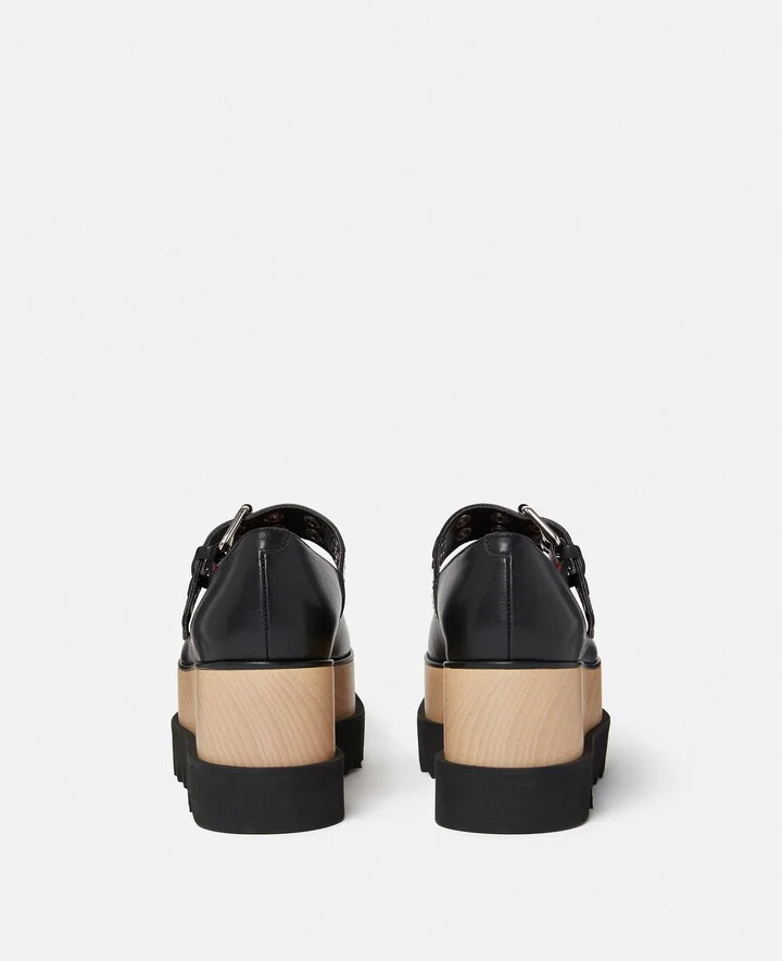 Stella McCartney - Elyse Star-Studded Mary Janes, Woman, Midnight black, Size: 38 - Image 3