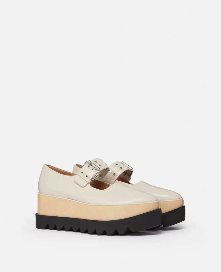 Stella McCartney - Elyse Star-Studded Mary Janes, Woman, Midnight black, Size: 38 - Image 5