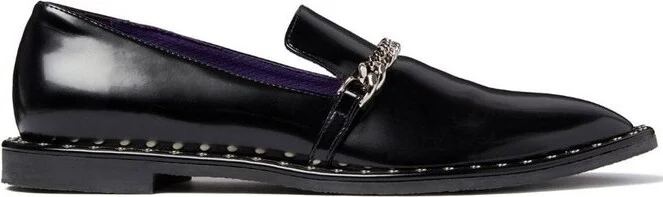 Stella McCartney Falabella Chain-Linked Slip-On Loafers
