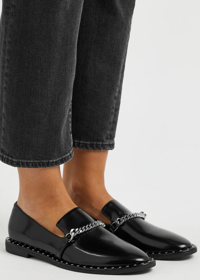 Stella Mccartney Falabella Faux Leather Loafers - Image 9