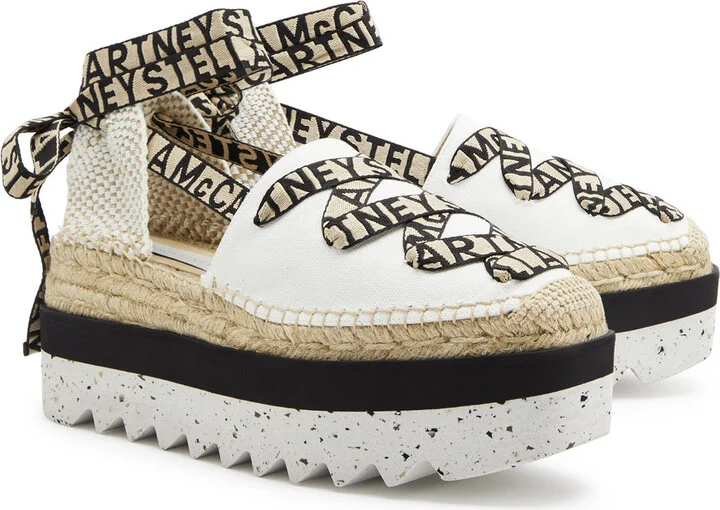 Stella Mccartney Gaia Canvas Platform Espadrilles - Image 2