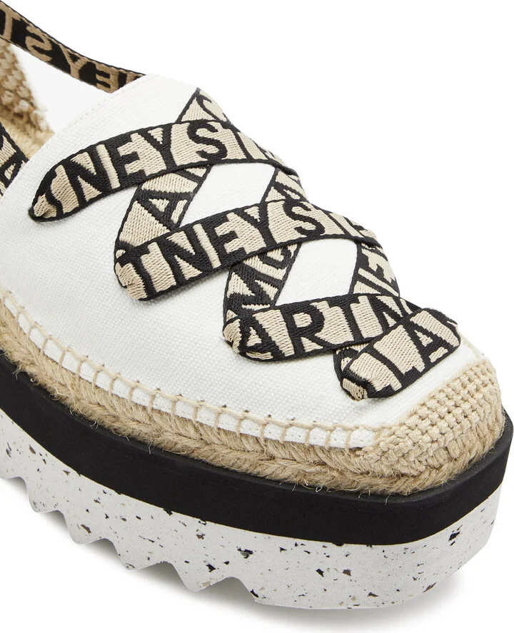 Stella Mccartney Gaia Canvas Platform Espadrilles - Image 4