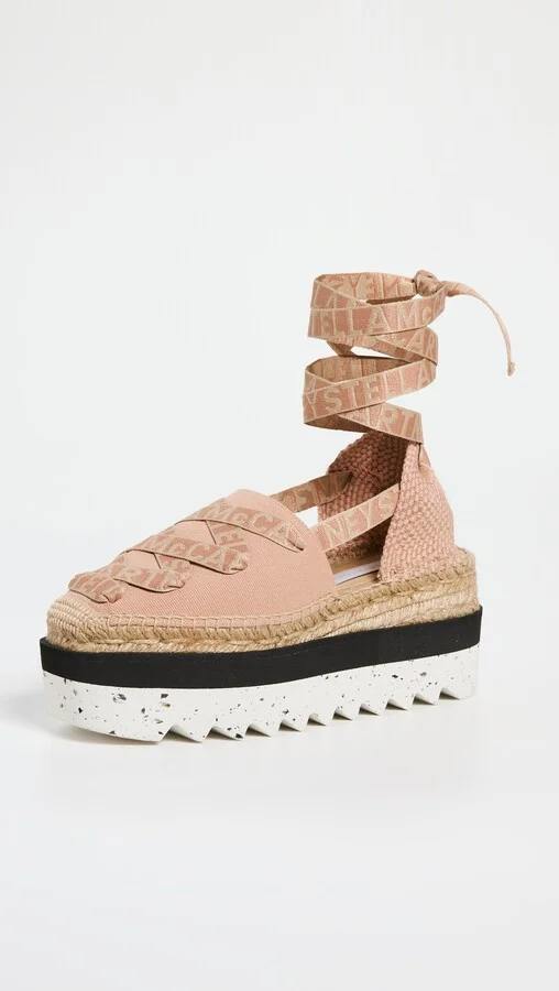 Stella McCartney Gaia Canvas Platform Espadrilles - Image 2