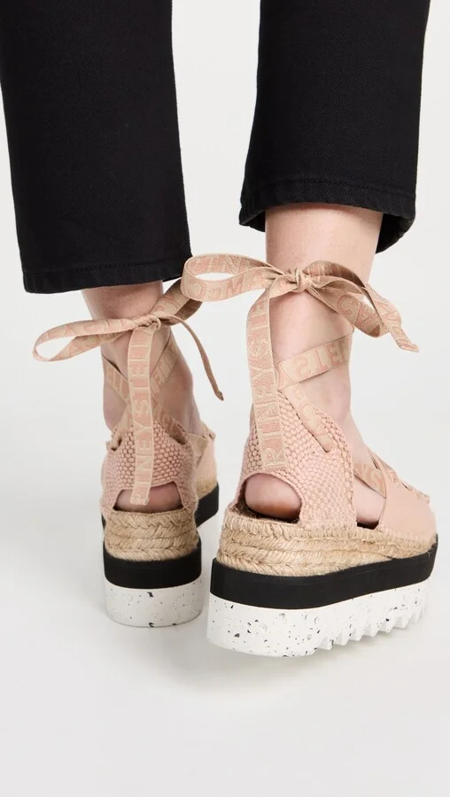 Stella McCartney Gaia Canvas Platform Espadrilles - Image 5