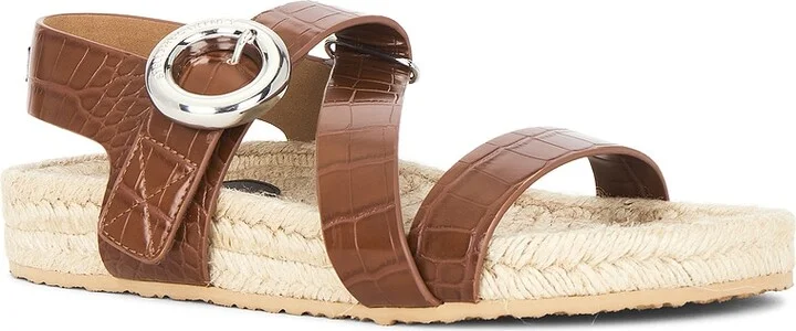 Stella McCartney Gaia Cocco Alter Reptile Sandal in Brown - Image 2