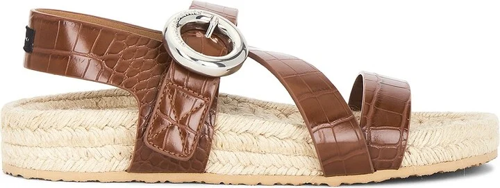 Stella McCartney Gaia Cocco Alter Reptile Sandal in Brown
