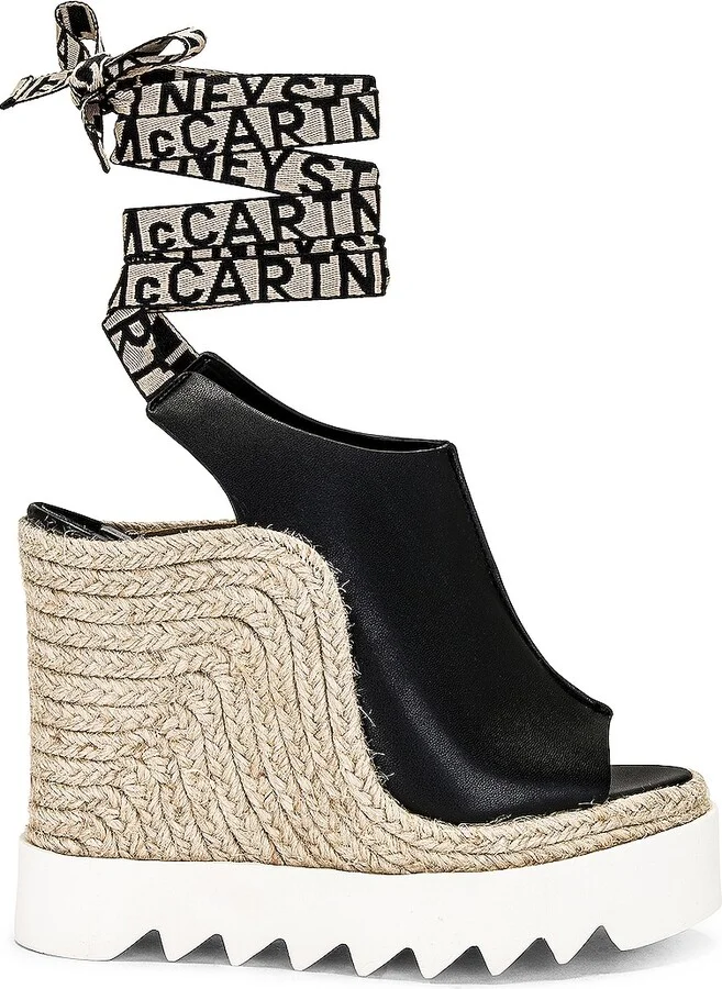 Stella McCartney Gaia Eco Wedge in Black