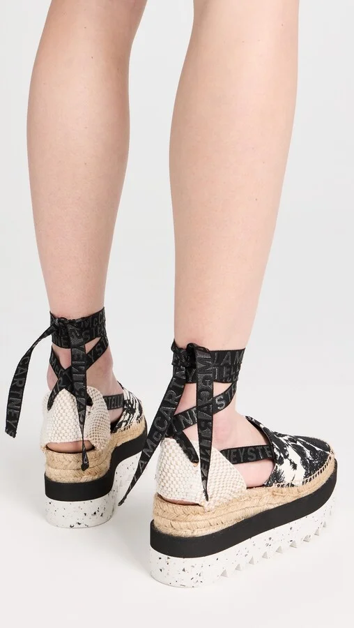 Stella McCartney Gaia Embr Mushroom Espadrilles - Image 3