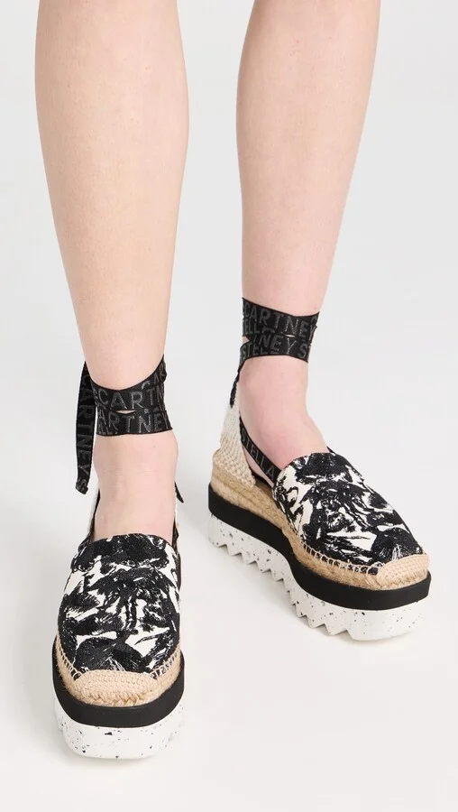 Stella McCartney Gaia Embr Mushroom Espadrilles - Image 5
