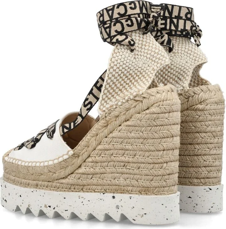 Stella McCartney Gaia Platform Espadrille Wedges - Image 4