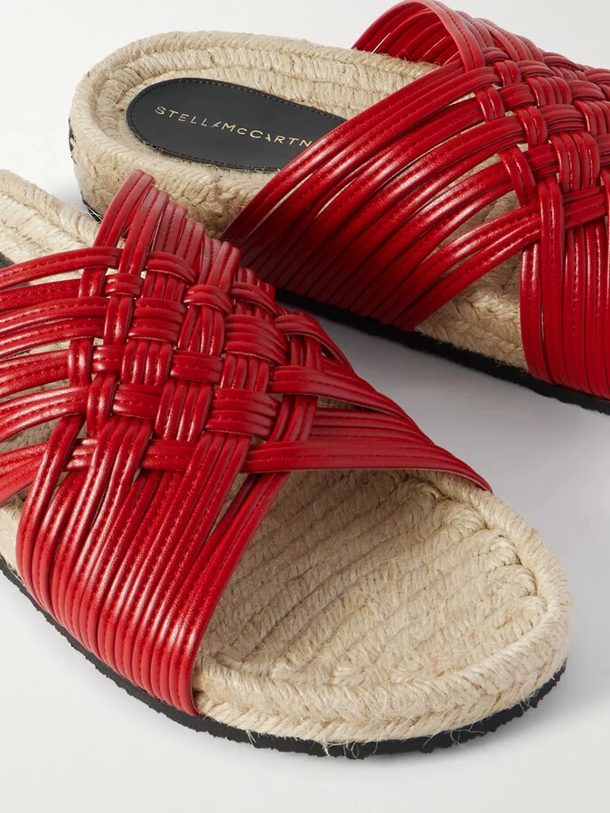 Stella McCartney - Gaia Vegan Flats - Red - Image 4