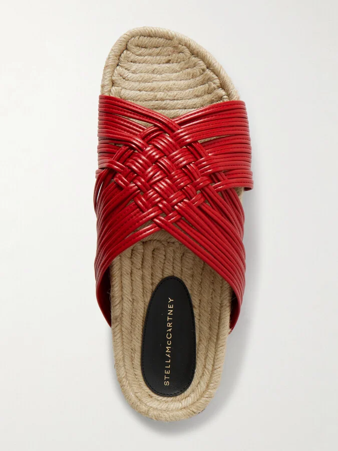 Stella McCartney - Gaia Vegan Flats - Red - Image 5