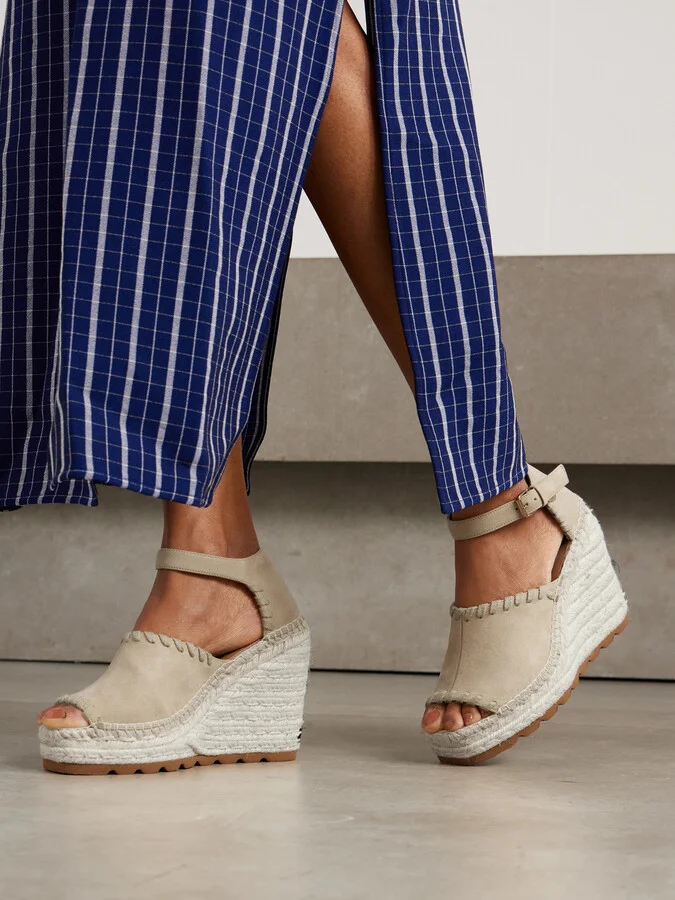 Stella McCartney - Gaia Wedge Espadrilles - Cream - Image 2