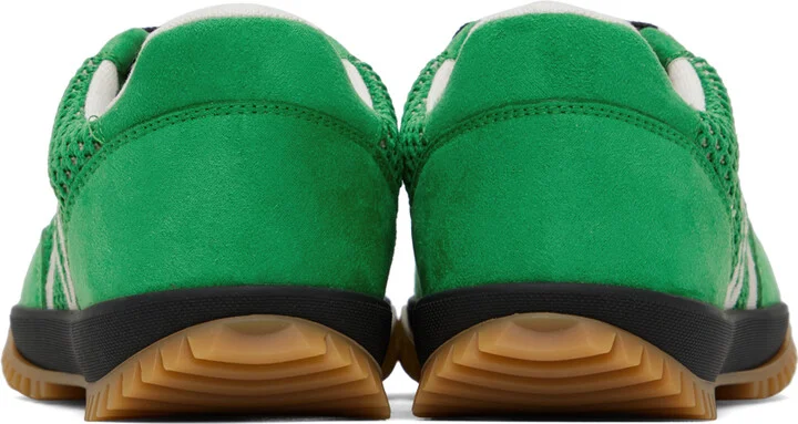 Stella McCartney Green S-Wave Sport Mesh Paneled Sneakers - Image 2