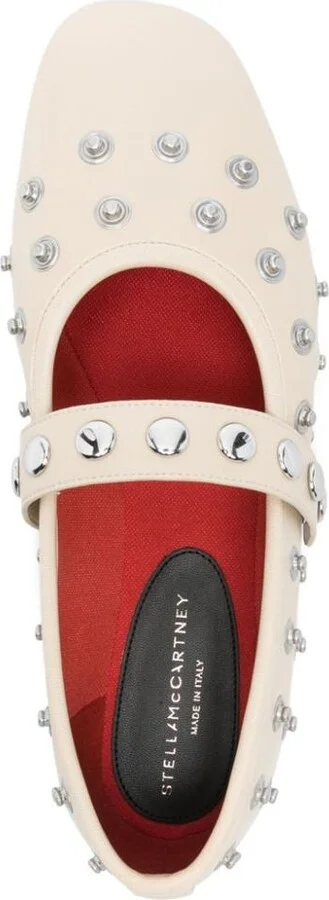 Stella McCartney Ivory Ballerina Flats Embellished - Image 2