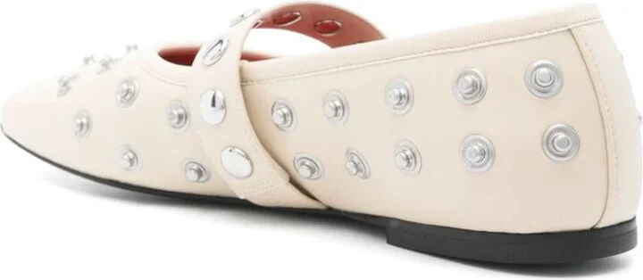 Stella McCartney Ivory Ballerina Flats Embellished - Image 4