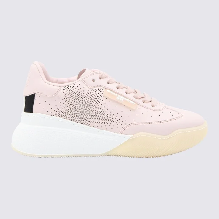 Stella McCartney Light Pink Faux Leather Sneakers