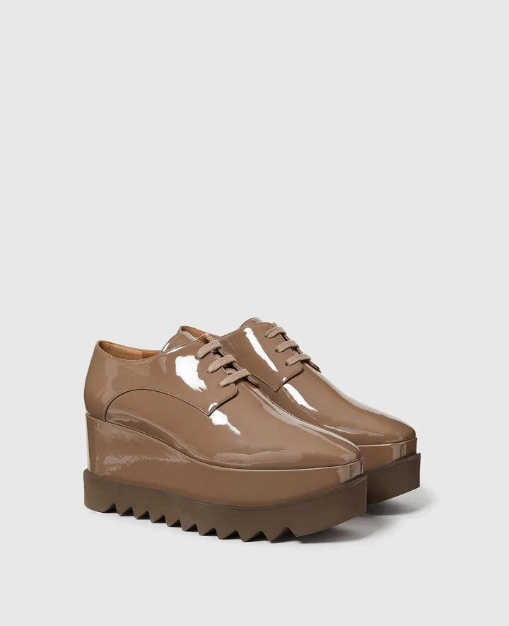 Stella McCartney - Limited Edition Elyse Monochrome Platforms, Woman, Caffe latte, Size: 34 - Image 2