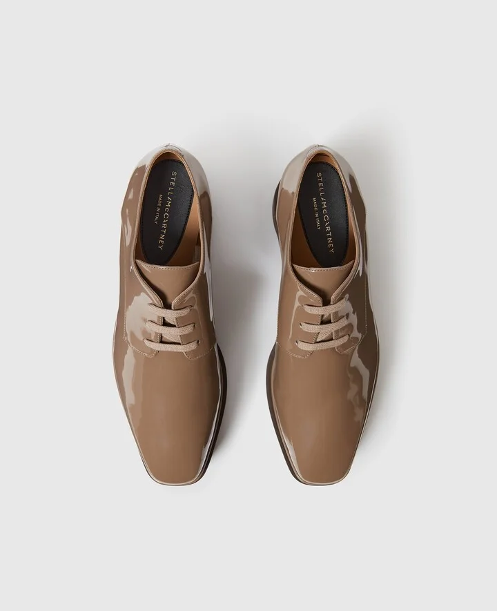 Stella McCartney - Limited Edition Elyse Monochrome Platforms, Woman, Caffe latte, Size: 34 - Image 4