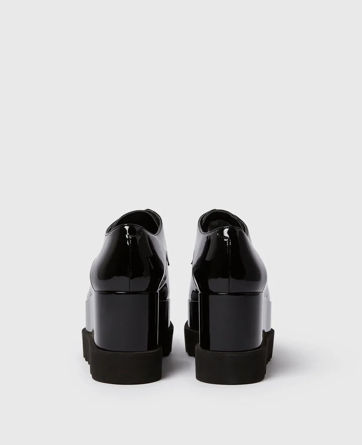 Stella McCartney - Limited Edition Elyse Monochrome Platforms, Woman, Glossy black, Size: 34 - Image 4