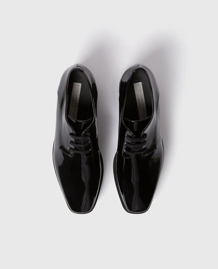 Stella McCartney - Limited Edition Elyse Monochrome Platforms, Woman, Glossy black, Size: 34 - Image 5