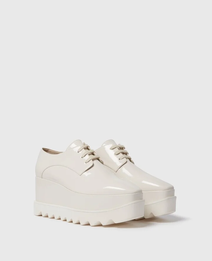 Stella McCartney - Limited Edition Elyse Monochrome Platforms, Woman, Glossy black, Size: 34 - Image 7