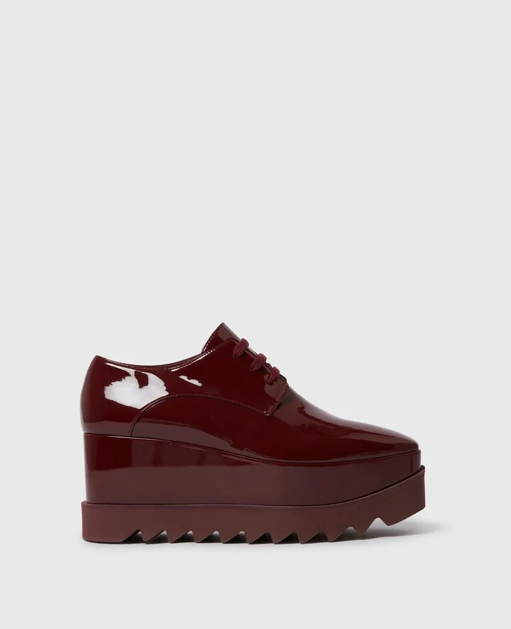 Stella McCartney - Limited Edition Elyse Monochrome Platforms, Woman, Glossy burgundy, Size: 34