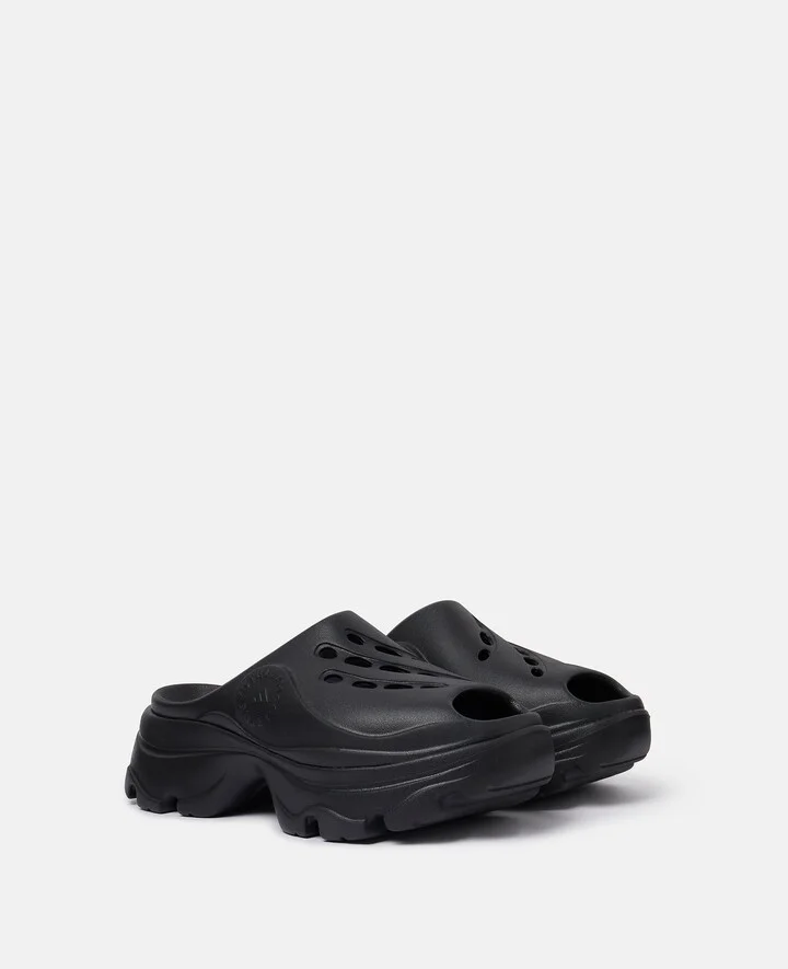 Stella McCartney - Logo Clogs, Woman, Core Black, Size: 10 - Image 2