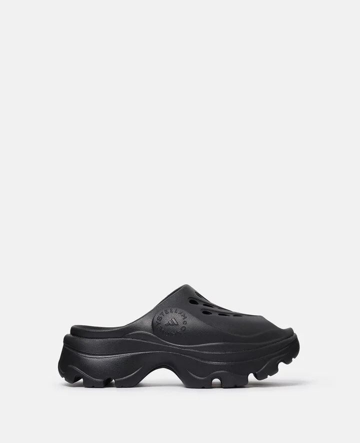 Stella McCartney - Logo Clogs, Woman, Core Black, Size: 10