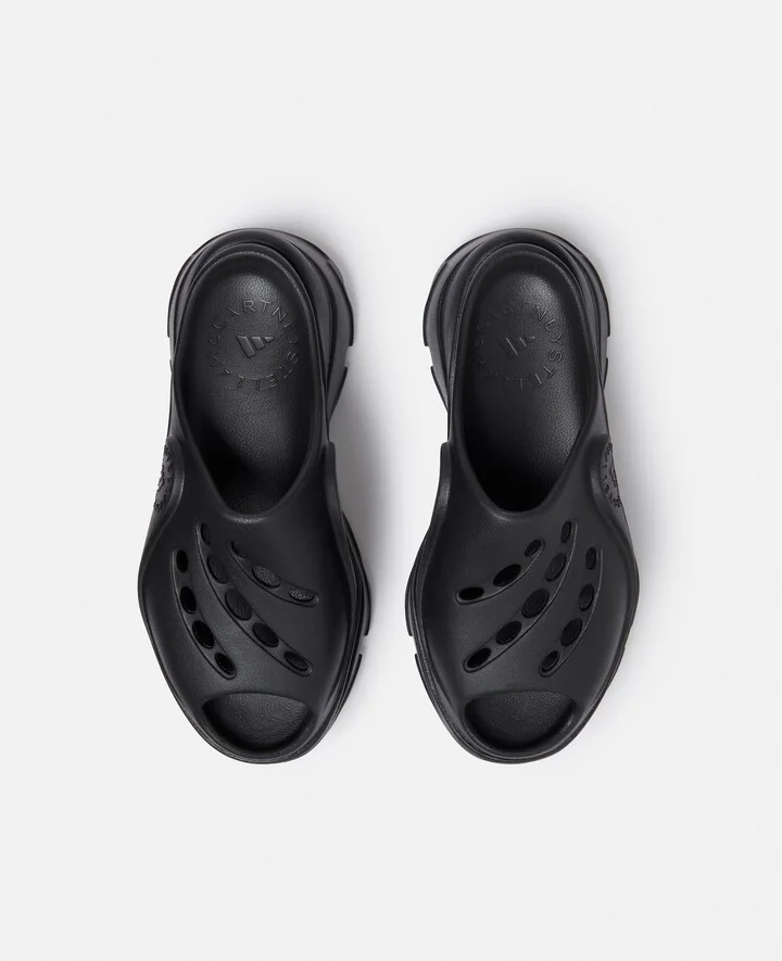 Stella McCartney - Logo Clogs, Woman, Core Black, Size: 7 - Image 3
