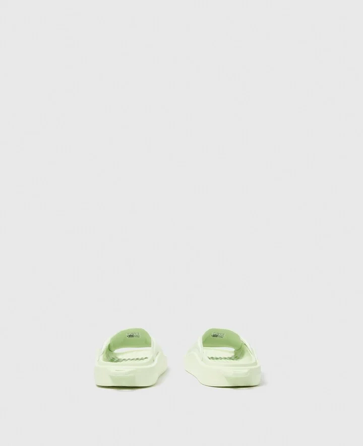 Stella McCartney - Logo Slides, Woman, Halo Green/Carbon Black, Size: 9 - Image 3