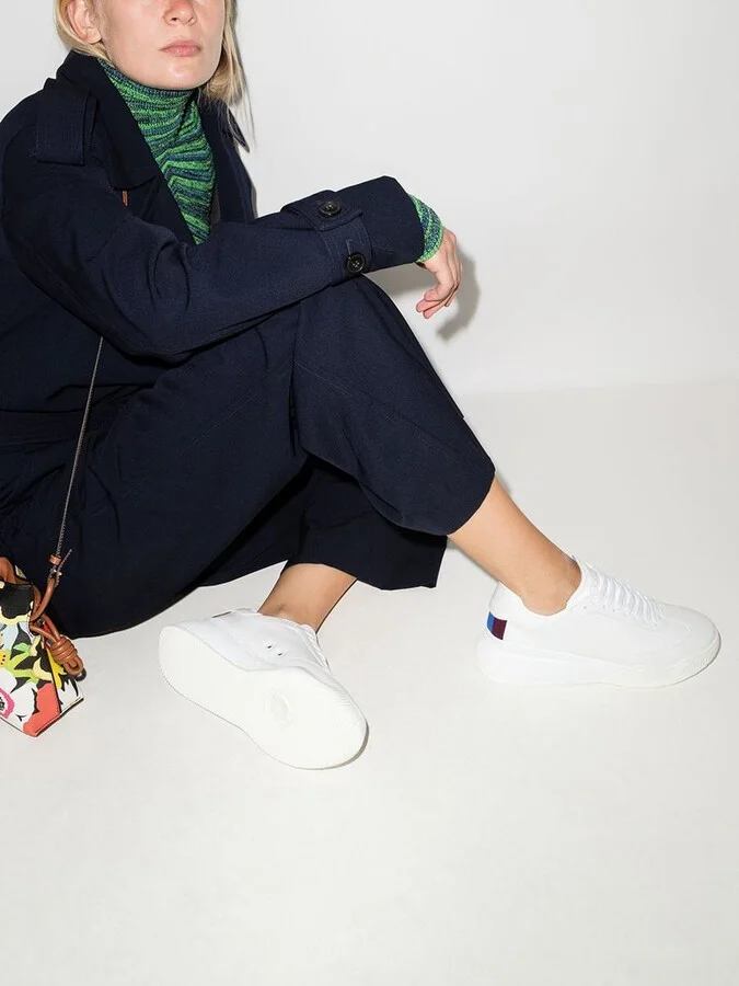 Stella McCartney Loop Faux-Leather Sneakers - Image 4