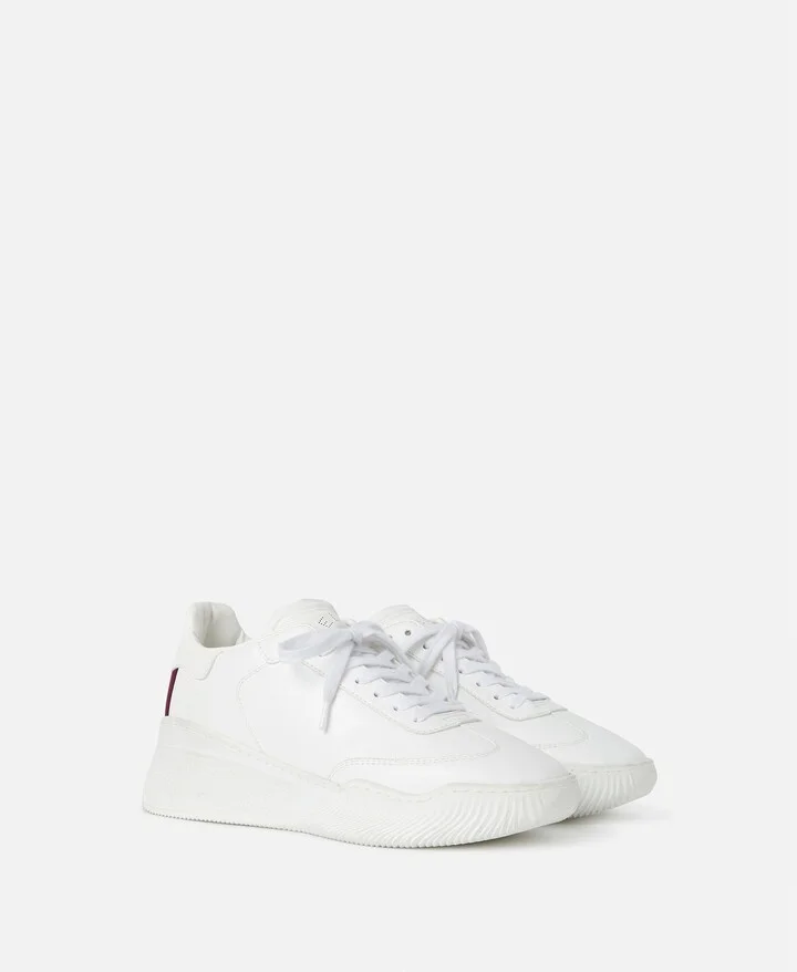 Stella McCartney - Loop Lace-up Sneakers, Woman, White, Size: 35 - Image 2