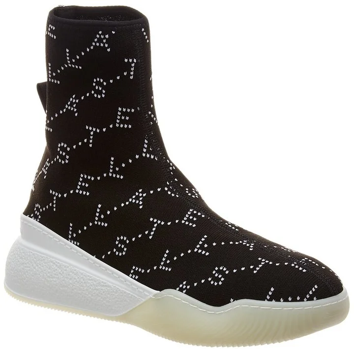 Stella Mccartney Loop Monogram Stretch-Knit Sneaker
