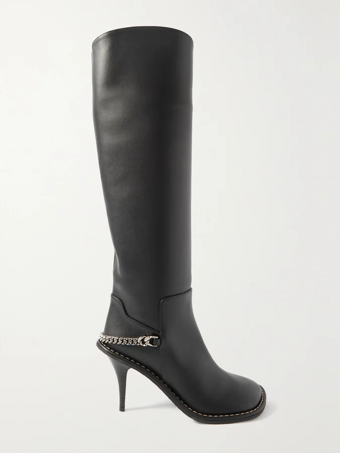 Stella McCartney - + Net Sustain Ryder Vegetarian Leather Knee Boots - Black