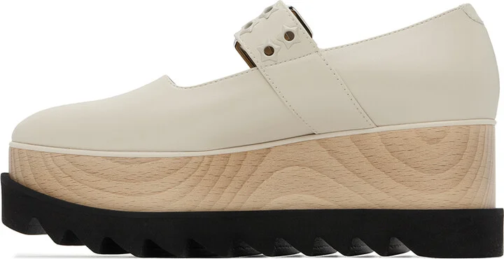 Stella McCartney Off-White Elyse Star-Studded Loafers - Image 3