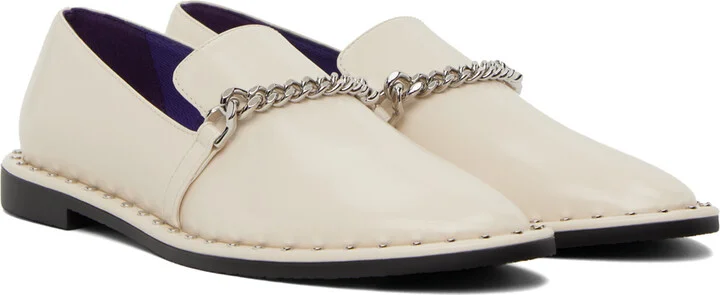 Stella McCartney Off-White Falabella Loafers - Image 4
