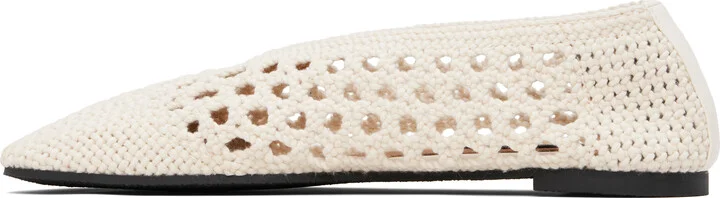 Stella McCartney Off-White Ryder Day Cotton Crochet Loafers - Image 3