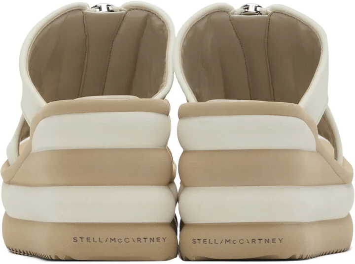 Stella McCartney Off-White Scuba Slide Sandals - Image 2