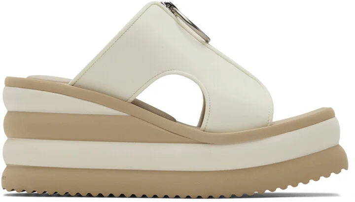 Stella McCartney Off-White Scuba Slide Sandals