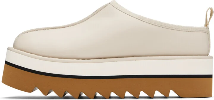 Stella McCartney Off-White Sneak-Elyse Platform Slippers - Image 3