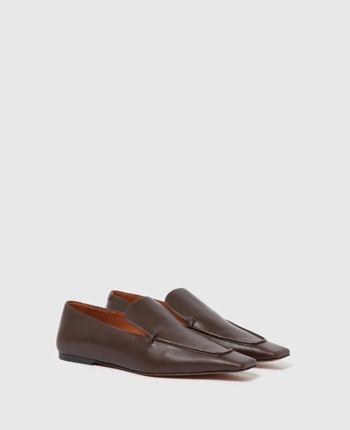Stella McCartney - Pointed-Toe Slip-On Loafer, Woman, Moka, Size: 35 - Image 2