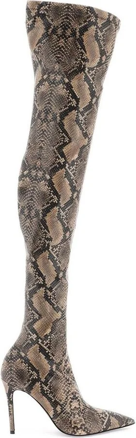 Stella McCartney Pointed Toe Thigh-Length Boots
