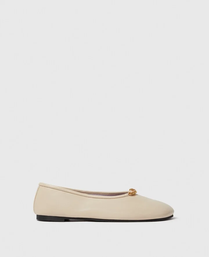 Stella McCartney - Ryder Ballet Flats, Woman, Vanilla, Size: 35