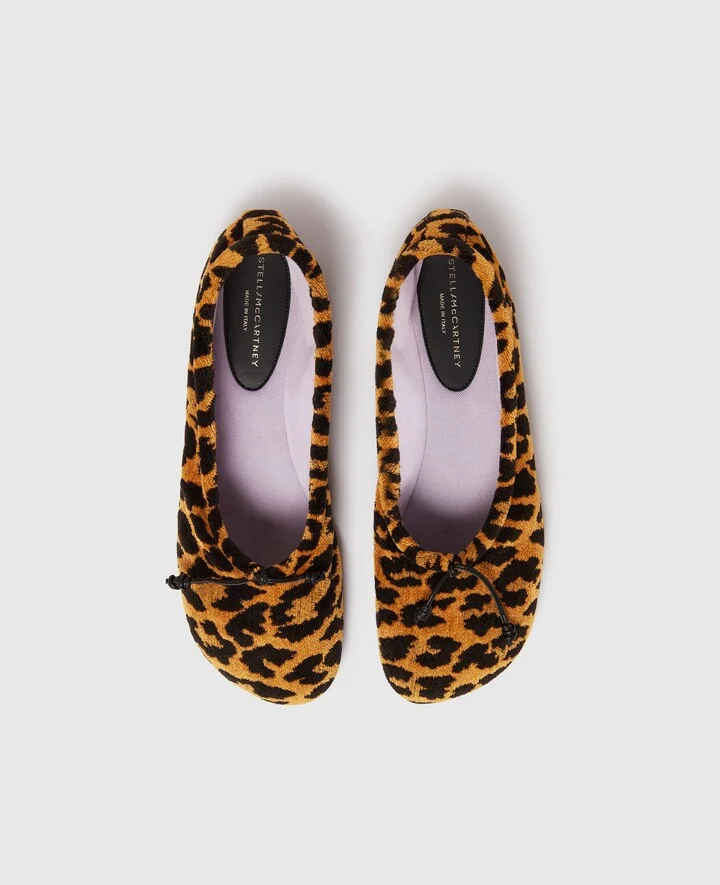 Stella McCartney - Ryder Leopard Ballet Flats, Woman, Leopard print, Size: 35 - Image 4