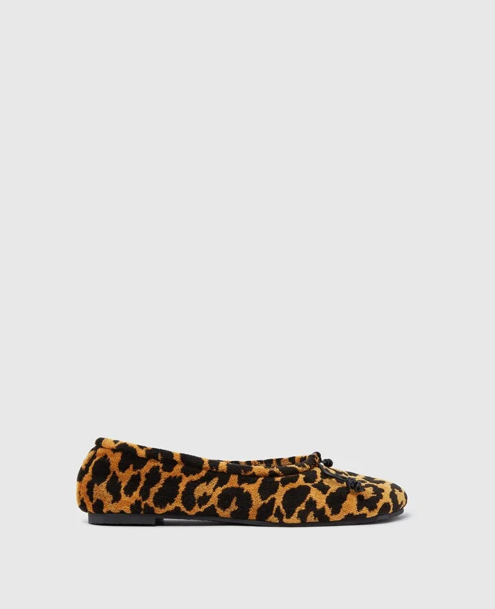 Stella McCartney - Ryder Leopard Ballet Flats, Woman, Leopard print, Size: 35
