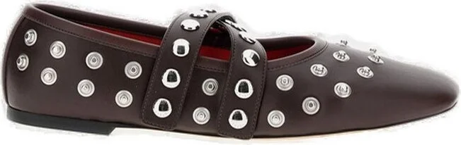 Stella McCartney Ryder Popper-Studded Ballet Flats
