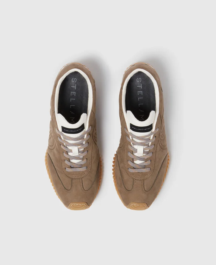 Stella McCartney - S-Wave Sport Paneled Sneakers, Woman, Brown, Size: 36 - Image 4