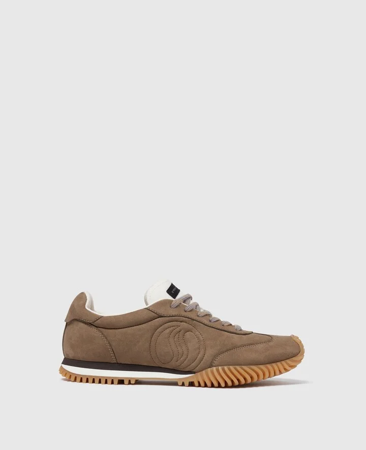 Stella McCartney - S-Wave Sport Paneled Sneakers, Woman, Brown, Size: 36